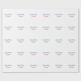 Papel De Presente SIMPLE MINIMAL.CUTIE ADD NAME BABY happy birthday 