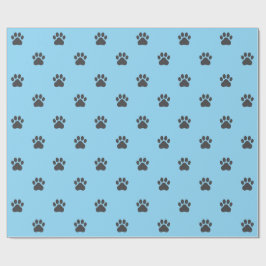 Papel De Presente Simple Paw Print Pattern Wrapping Paper