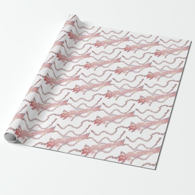Papel De Presente simples e mínimo adicione o nome do monograma (Desenrolado)