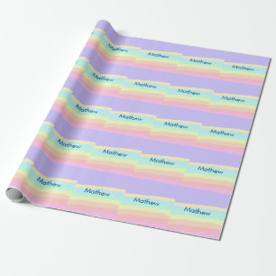 Papel De Presente simples letra inicial monograma adicionar sua letr