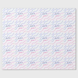 Papel De Presente SIMPLES MINIMAL adicionar texto do nome da cidade 