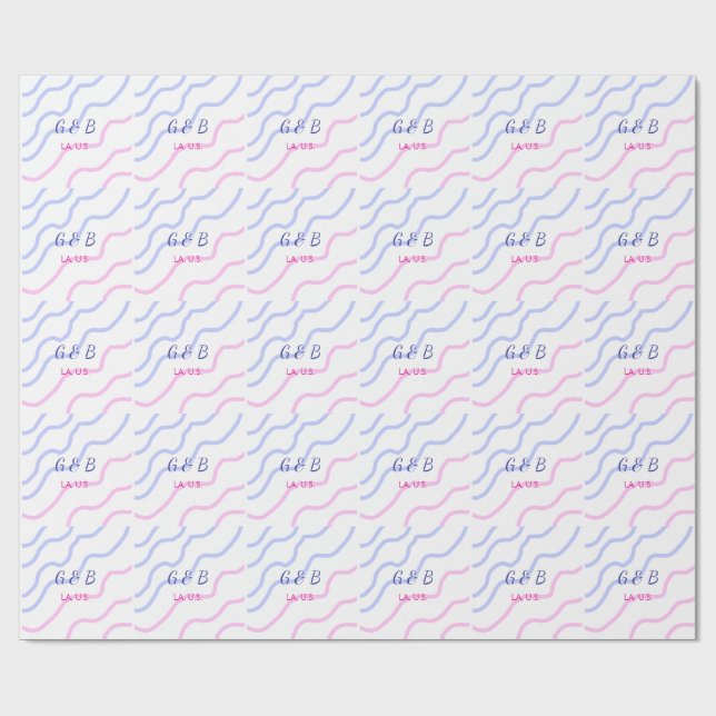 Papel De Presente SIMPLES MINIMAL adicionar texto do nome da cidade  (Aberto)