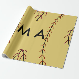 Papel De Presente Simples monograma adicione seu nome com letra míni