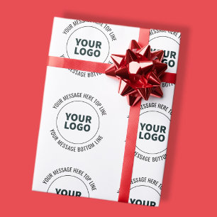 Papel De Presente Simples para Substituir com Seu Logotipo ou Imagem