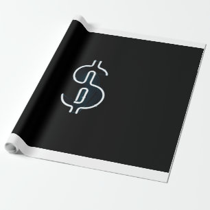 Papel De Presente Sinal de dólar neonário