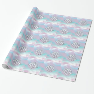 Papel De Presente Sinal de Virgo Zodiac em Pastéis Mãe do Estilo Pér