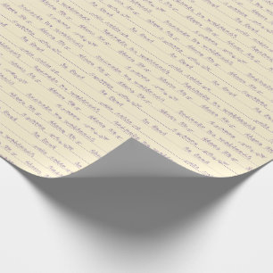 Papel De Presente Sinal Idioma Ditos Positivos em Amarelo