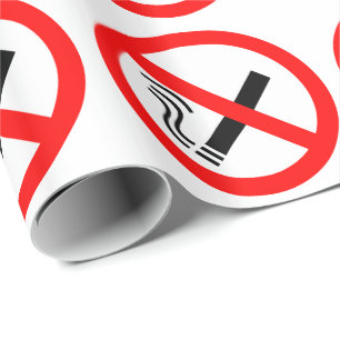 Papel De Presente Sinal SNO Smoking - Cartaz no Reino Unido