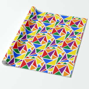 Papel De Presente Sinalizador Abstrato Clássico LGBTQ Arco-íris Colo