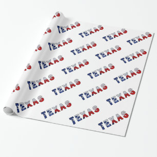 Papel De Presente Sinalizador de Ondas do Texas