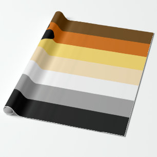 Papel De Presente Sinalizador de Orgulho de Urso