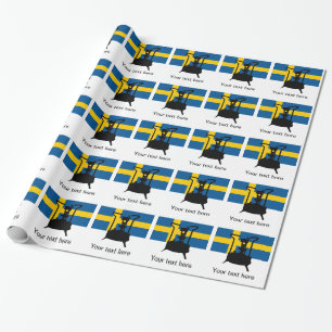 Papel De Presente sinalizador de suecia   Sala de pressão