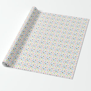 Papel De Presente Sinalizador do Orgulho da Fila do Rainbow Sprinkle