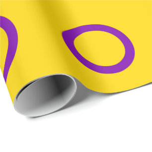 Papel De Presente Sinalizador do Orgulho Intersexual