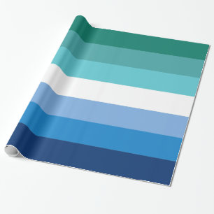 Papel De Presente Sinalizador do Orgulho Masculino gay