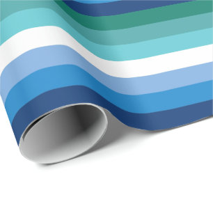 Papel De Presente Sinalizador do Orgulho Masculino Gay (Azure)