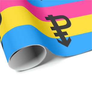 Papel De Presente Sinalizador do Orgulho Pansexual
