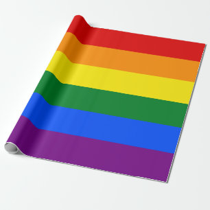 Papel De Presente Sinalizador Orgulho gay do arco-íris LGBT