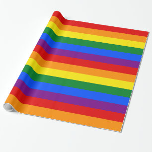 Papel De Presente Sinalizador Orgulho gay do arco-íris LGBT