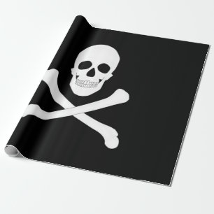 Papel De Presente Sinalizador Pirate (Jolly Roger)