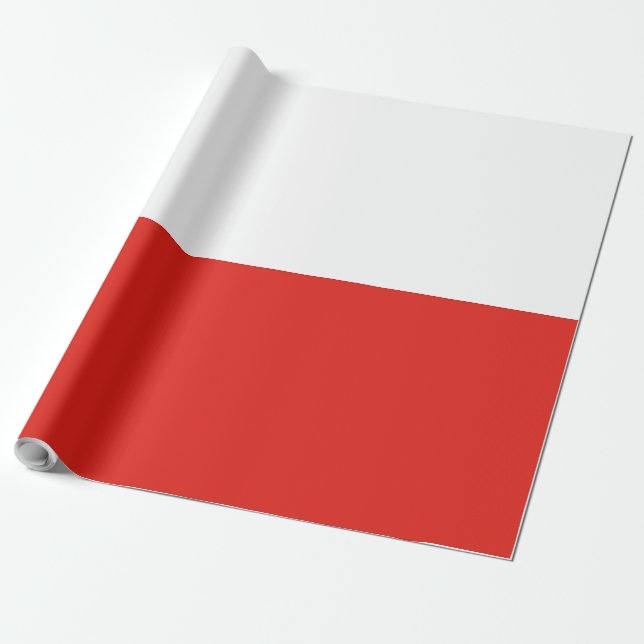 Papel De Presente sinalizador Polônia (Desenrolado)
