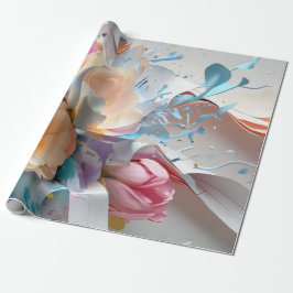 Papel De Presente Sinfonia de Pétalas