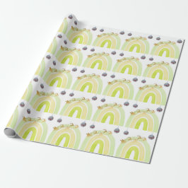 Papel De Presente Sino de Natal Macio Simples Divertido Fofo