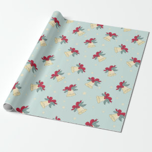 Papel De Presente Sinos de Natal Estão Tocando -