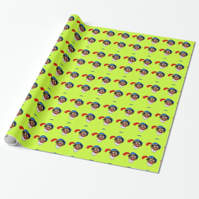 Papel De Presente Sinterklaas inpakpapier (Desenrolado)