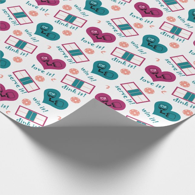 Papel De Presente Sirva-o, ganhe-o, beba-o - picleball (Ponta)