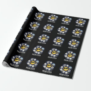 Papel De Presente Sistema Molar Engraçado Trocadilho de Astronomia O