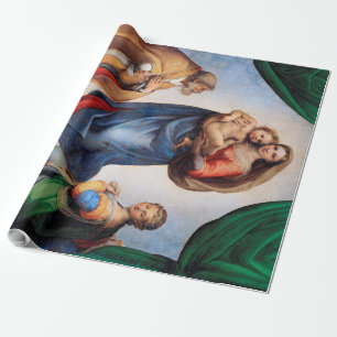 Papel De Presente Sistine Madonna, Raphael