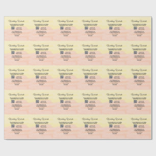 Papel De Presente Site de casamento adicionar código Q R digitalizaç