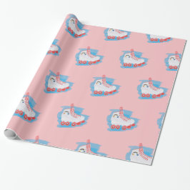 Papel De Presente Skates de cilindro com barra de cores d'água