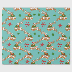 Papel De Presente Skeleton Reindeer Gingerpão homem