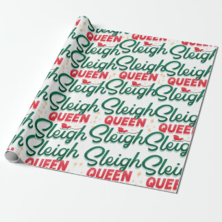 Papel De Presente Sleigh Queen Sleigh Christmas