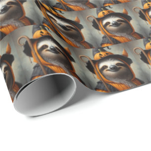 Papel De Presente Sloth Halloween
