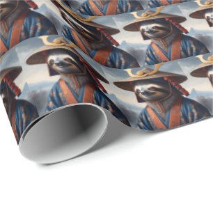 Papel De Presente Sloth Samurai