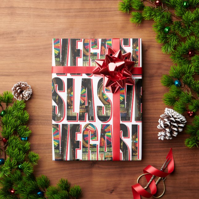 Papel De Presente Slots Las Vegas (Presente de Natal)