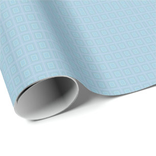 Papel De Presente Small blue squares.
