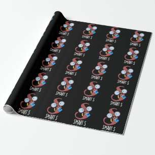 Papel De Presente Smart S Funny Alphabet Pun Dark BG
