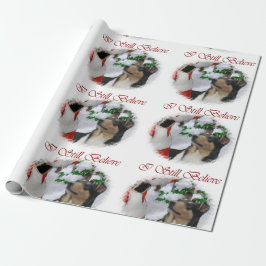 Papel De Presente Smooth Collie Christmas