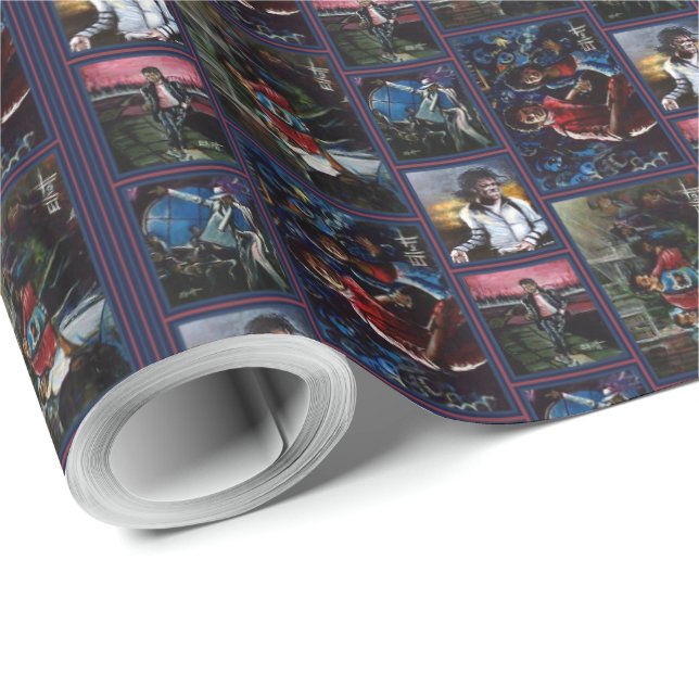 Papel De Presente Smooth Criminal Wrapping Paper (Ponta do rolo)