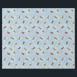 Papel De Presente Snow Angel Winter Christmas<br><div class="desc">Este papel de empacotamento apresenta um retrato de aquarela dos anjos de neve do fazer pessoas.</div>