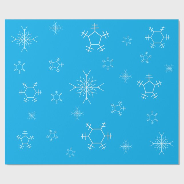 Papel De Presente Snowflake Wrapping Paper (Aberto)