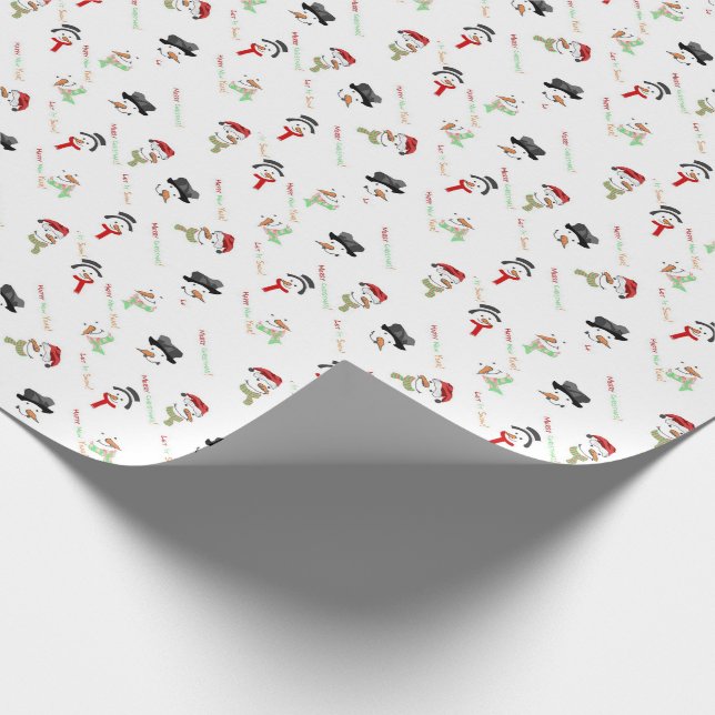 Papel De Presente Snowman (Ponta)