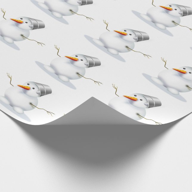 Papel De Presente Snowman (Ponta)