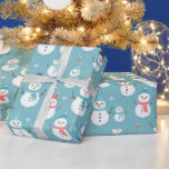 Papel De Presente Snowmen Snowflakes Blue Modern Christmas<br><div class="desc">Traga um pouco de magia de férias para seus presentes com este delicioso papel azul de embrulho de Natal. O fundo azul macio estabelece um tom de vento gelado que complementa perfeitamente o padrão lúdico de homens de neve enfeitiçado em chapéus e lenços encantadores. Cada boneco de neve adiciona uma...</div>