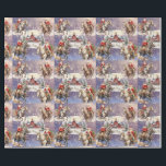 Papel De Presente SnowWestern Christmas Horseback Santas, Red Barn<br><div class="desc">Capturar o charme de um Natal rústico e Ocidental com o nosso Cavaleiro de Natal Neve Ocidental, Santas, Livro Vermelho, apresentando uma bela design de um celeiro vermelho nevado cercado por quatro monótonos Santas em cavalo. Cada Papai noel é pintado em uma espantosa aquarela, cavalgando por paisagens de fazenda nevada...</div>