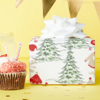 Papel De Presente Snowy Christmas Wrap